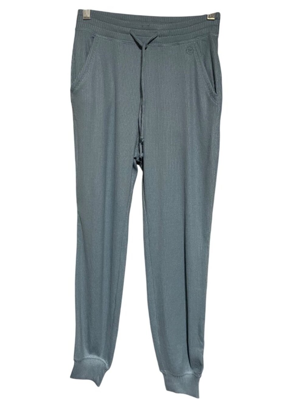 Gilly Hicks Womens Blue Ribbed Jogger Pants Size XS Athleisure Comfort Casual